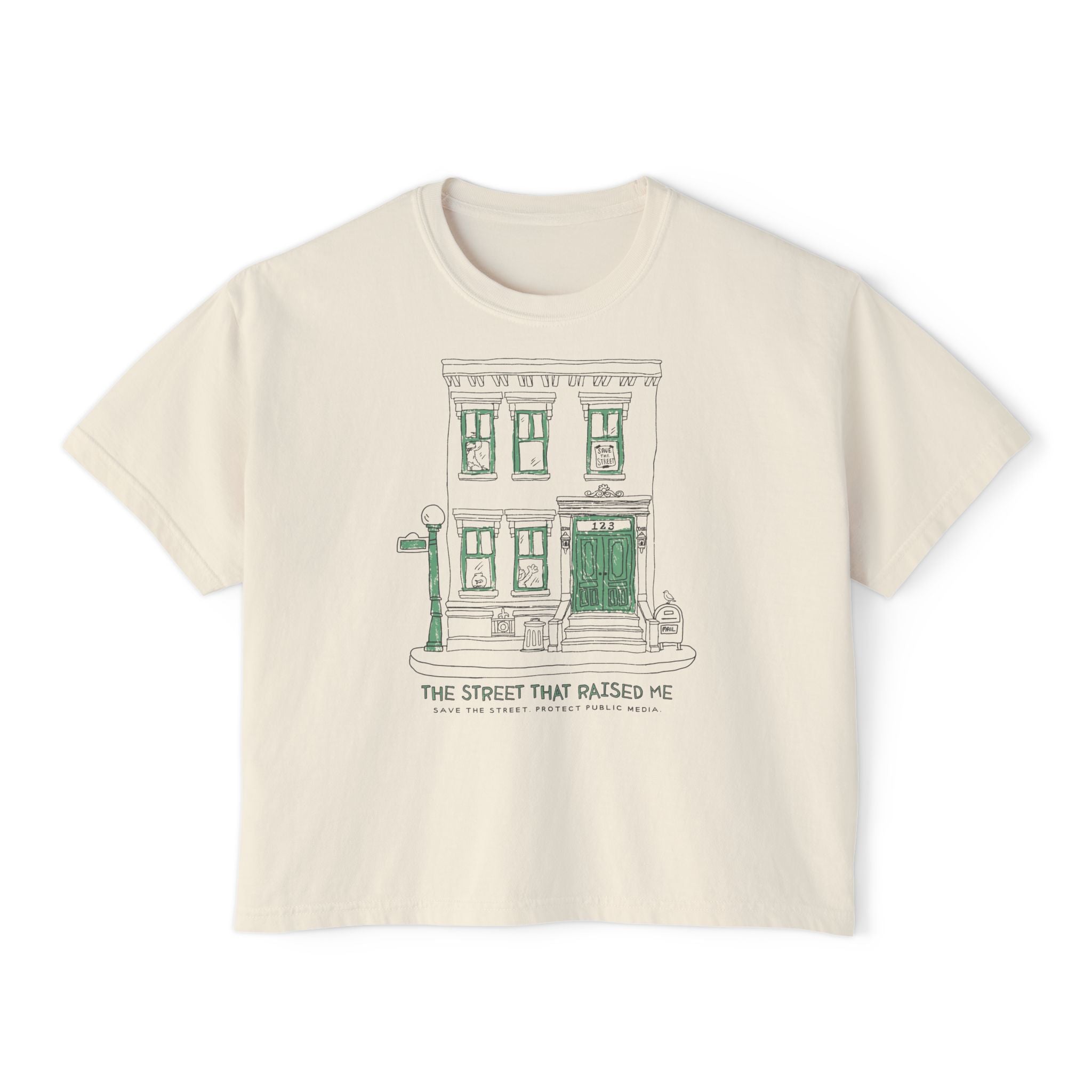 The Street That Raised Me Comfort Colors Crop Top