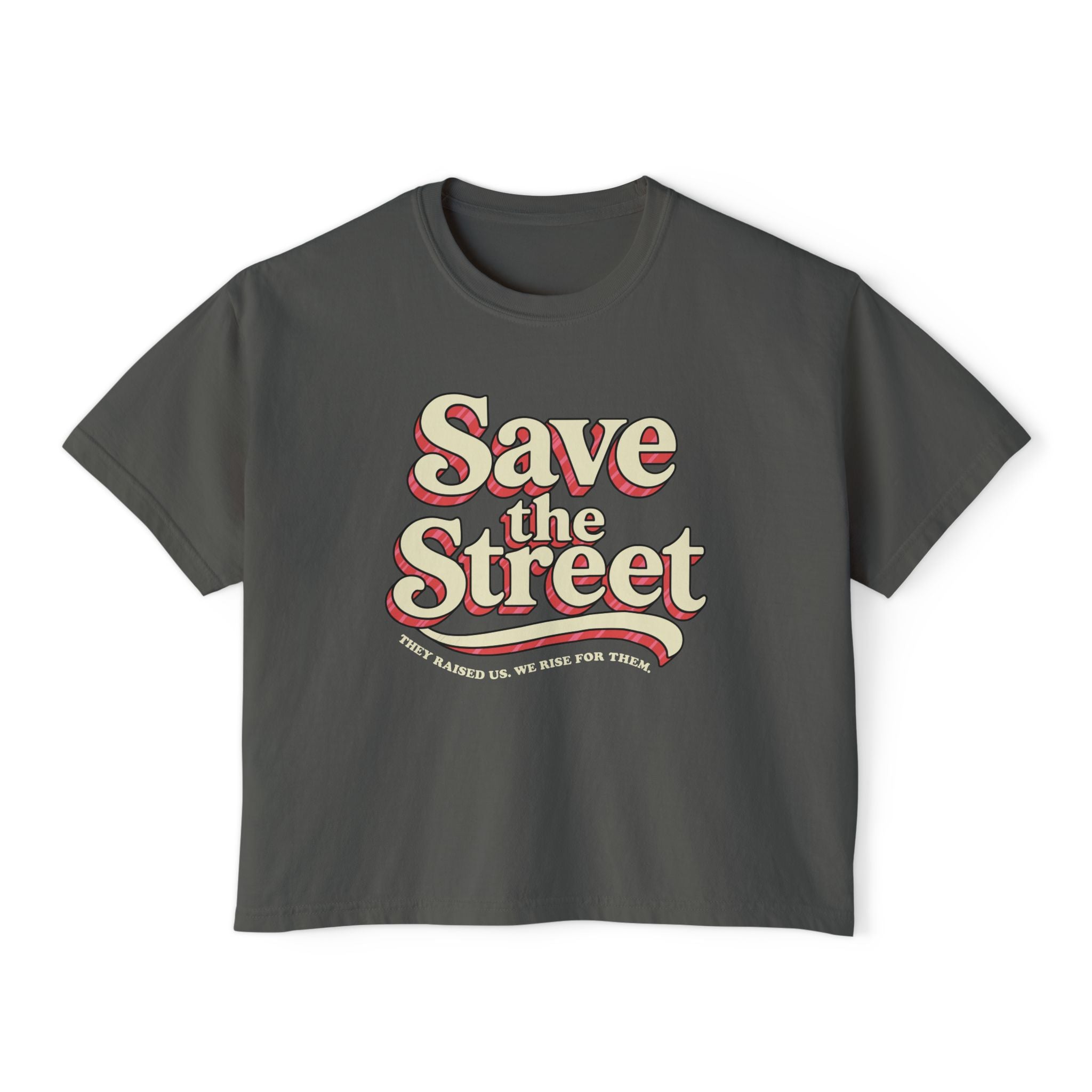 Save The Street Comfort Colors Crop Top