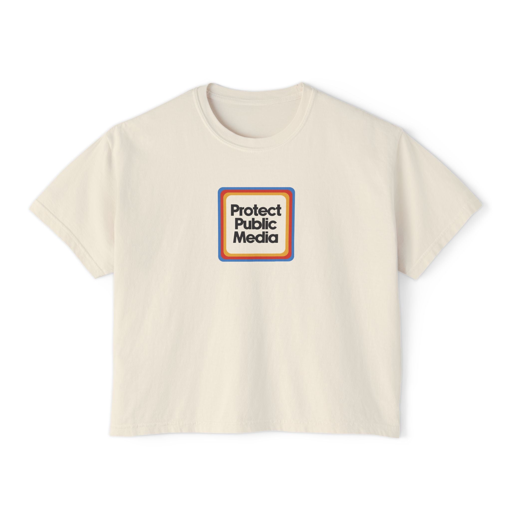 Protect Public Media Comfort Colors Crop Top