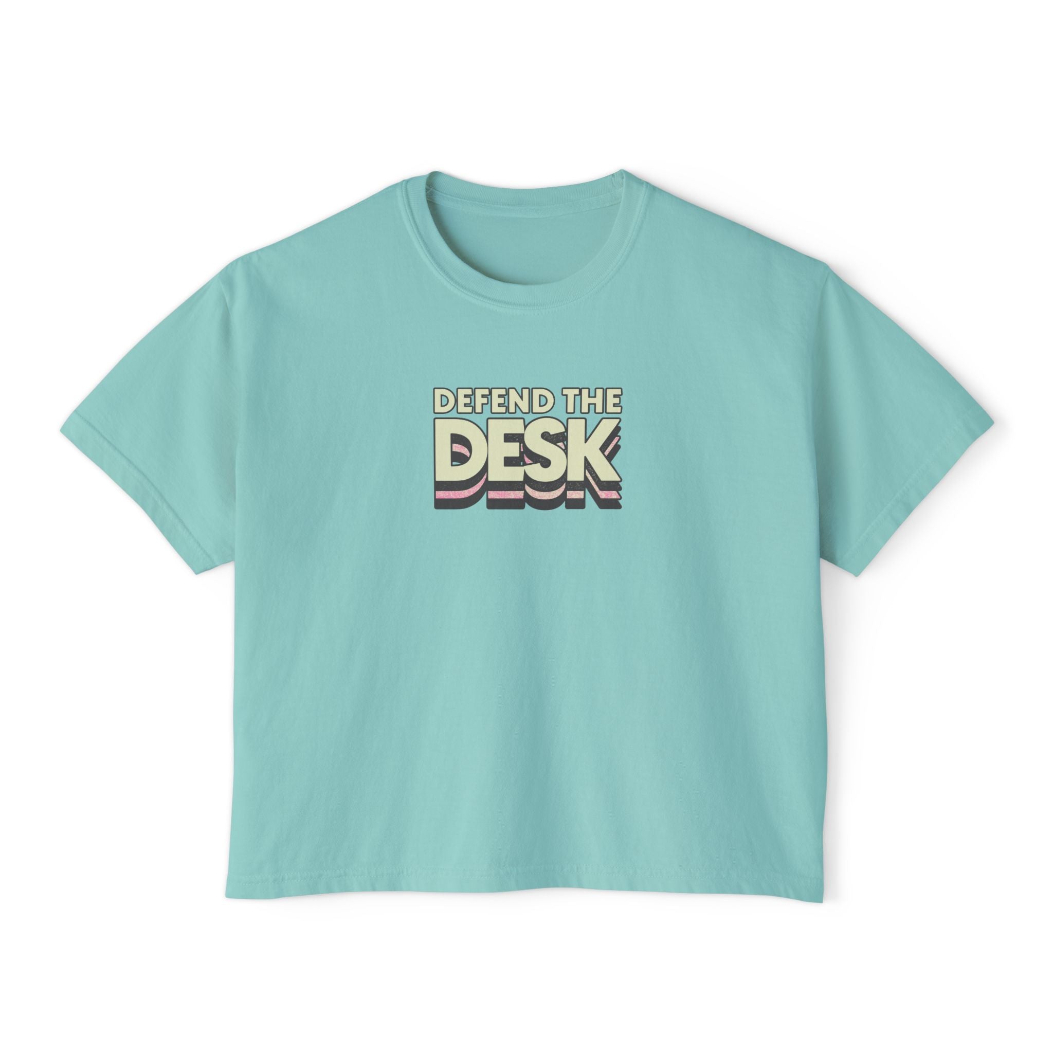 Defend The Desk Colors Crop Top