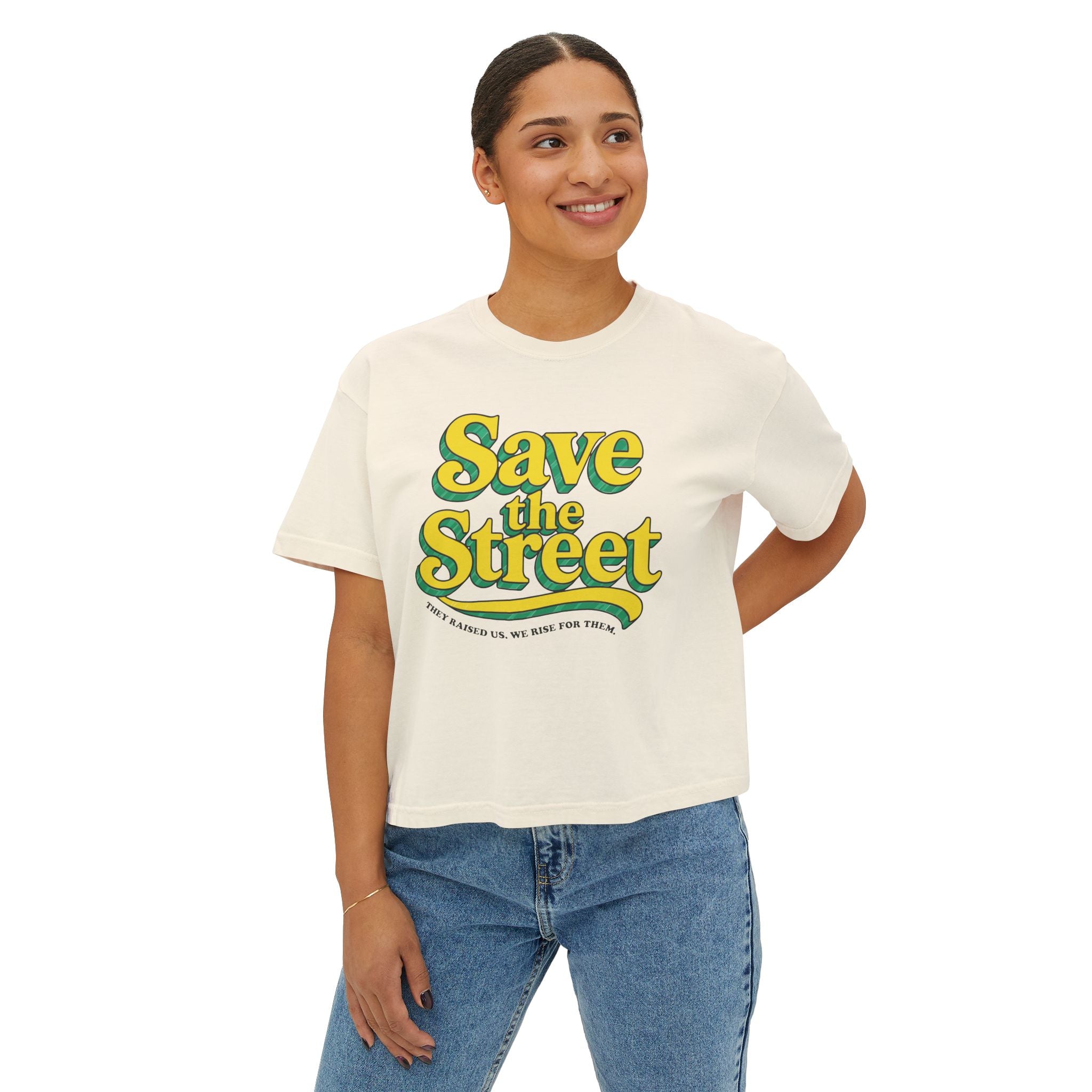 Save The Street Comfort Colors Crop Top