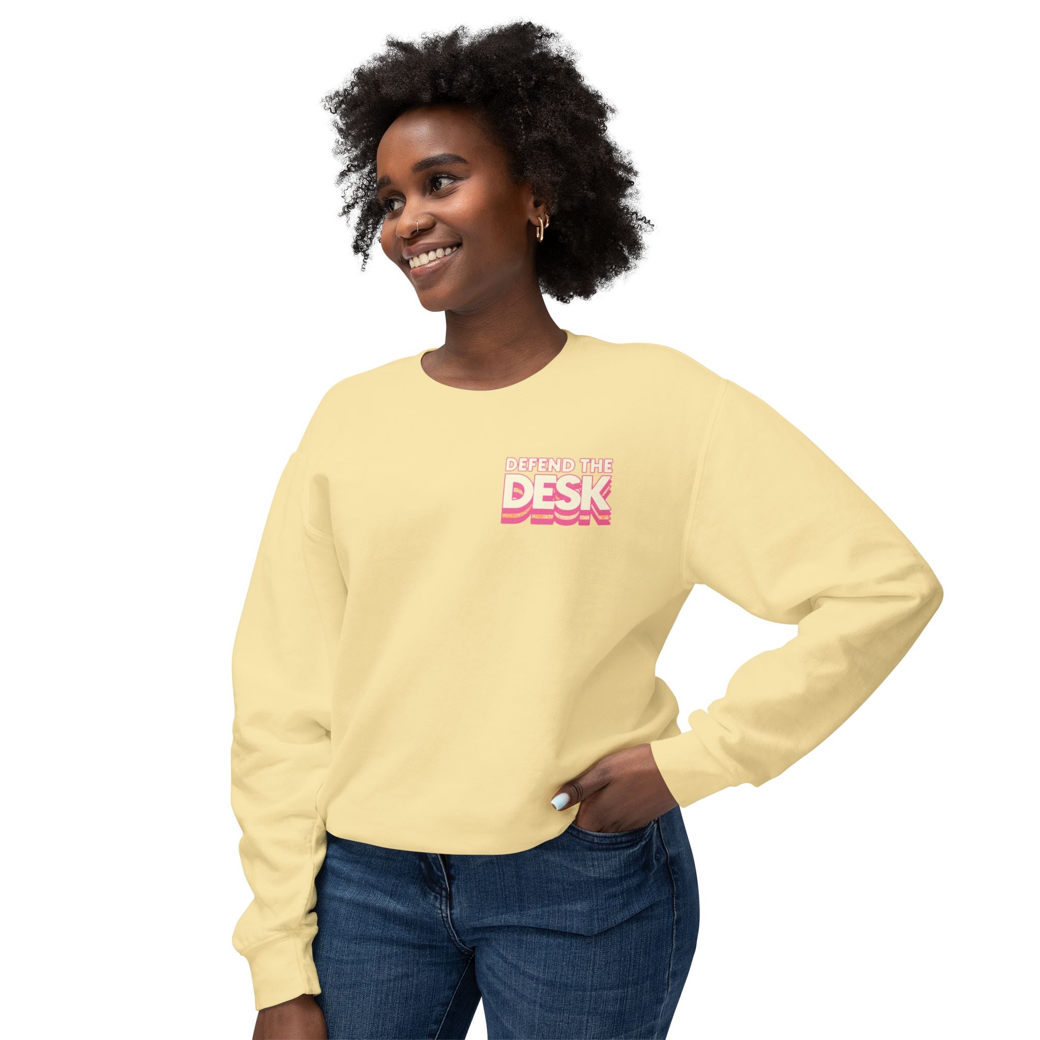 Defend the Desk Lightweight Crewneck