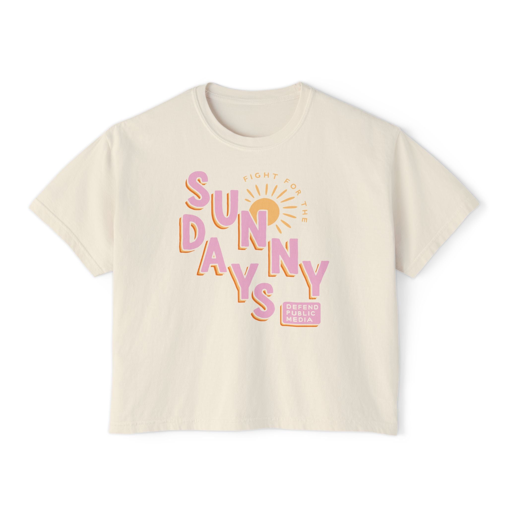 Save The Sunny Days Comfort Colors Crop Top