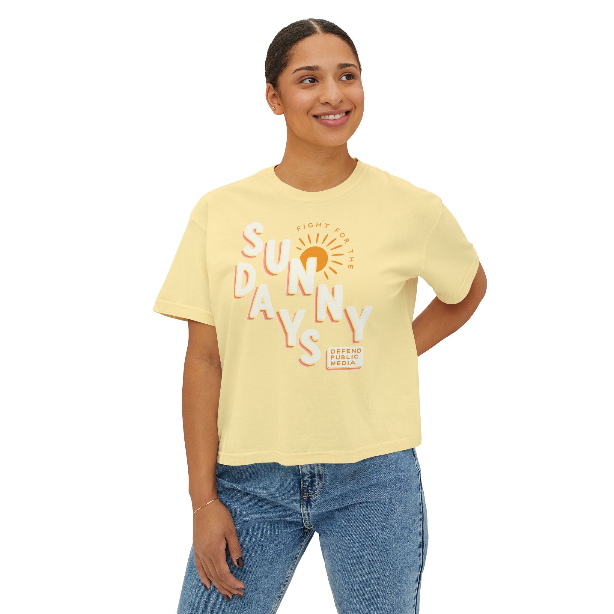 Save The Sunny Days Comfort Colors Crop Top