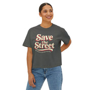 Save The Street Comfort Colors Crop Top