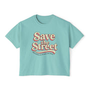 Save The Street Comfort Colors Crop Top