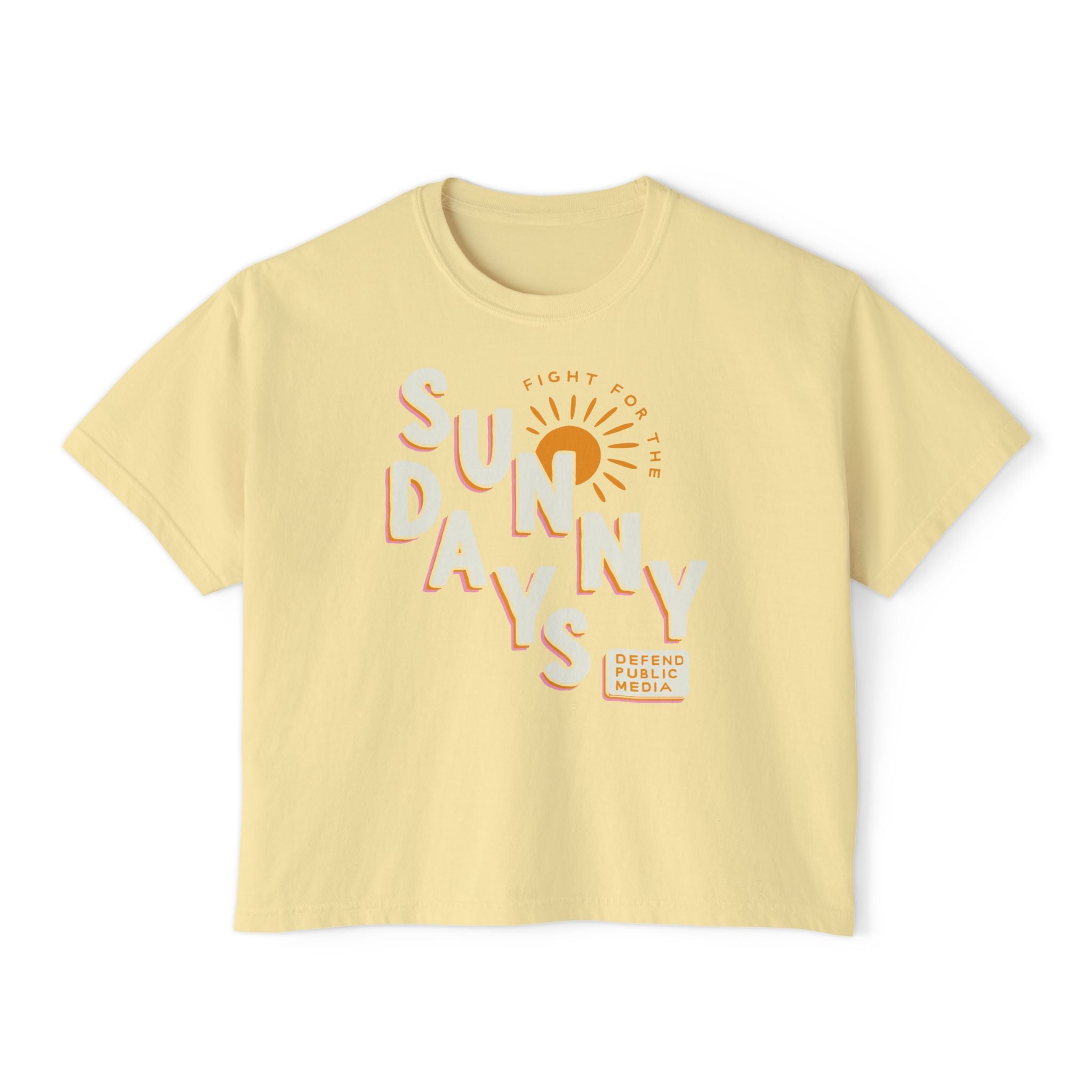 Save The Sunny Days Comfort Colors Crop Top