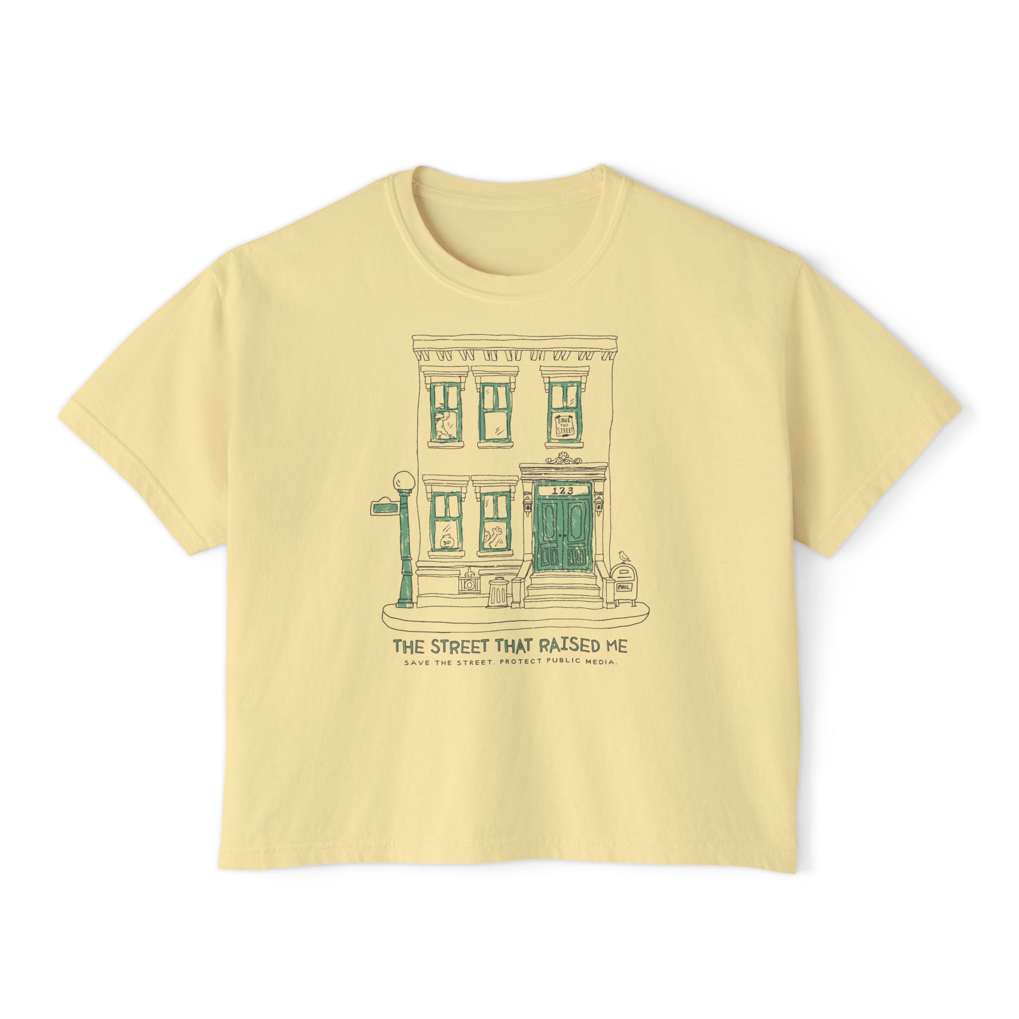 The Street That Raised Me Comfort Colors Crop Top