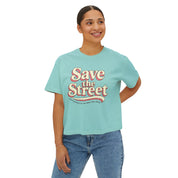 Save The Street Comfort Colors Crop Top