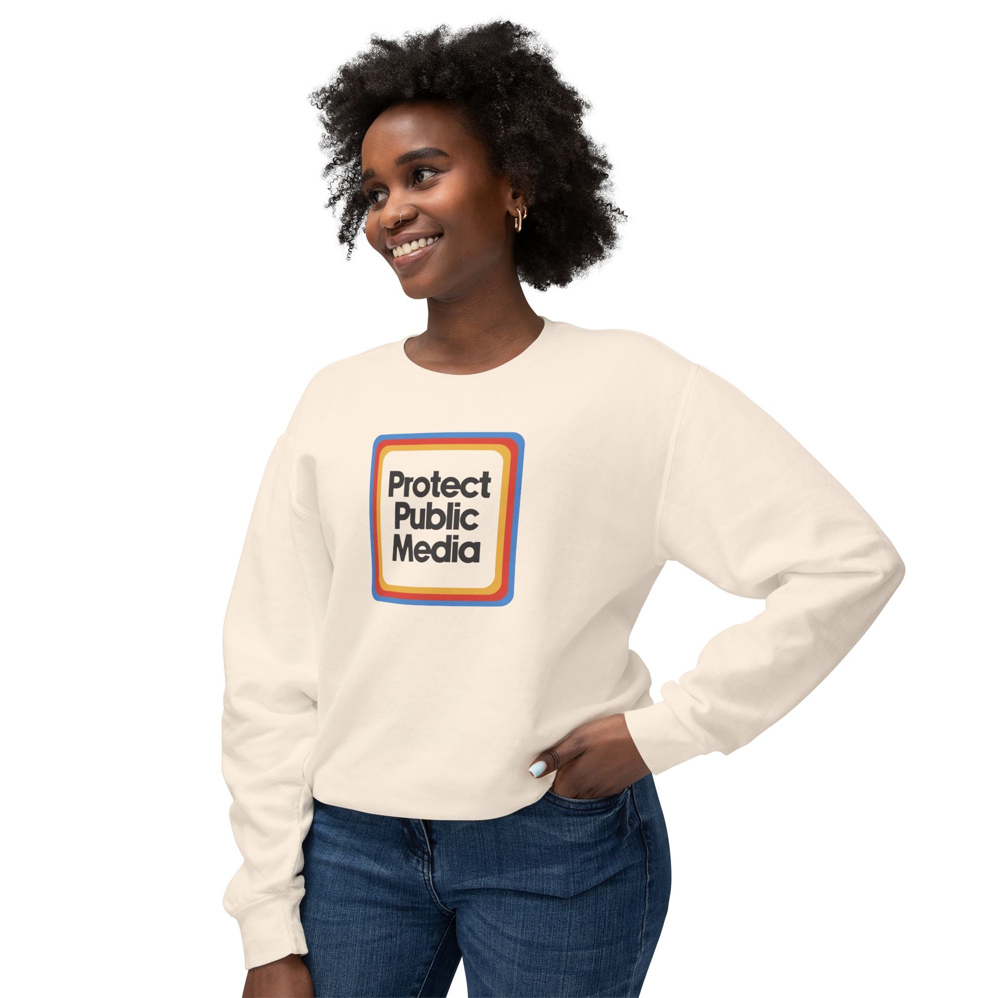 Protect Public Media Lightweight Crewneck