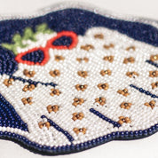 Beloved Ghosts Beaded Coasters, Set of Four