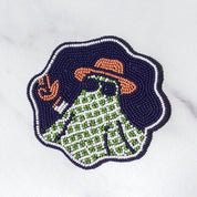 Beloved Ghosts Beaded Coasters, Set of Four