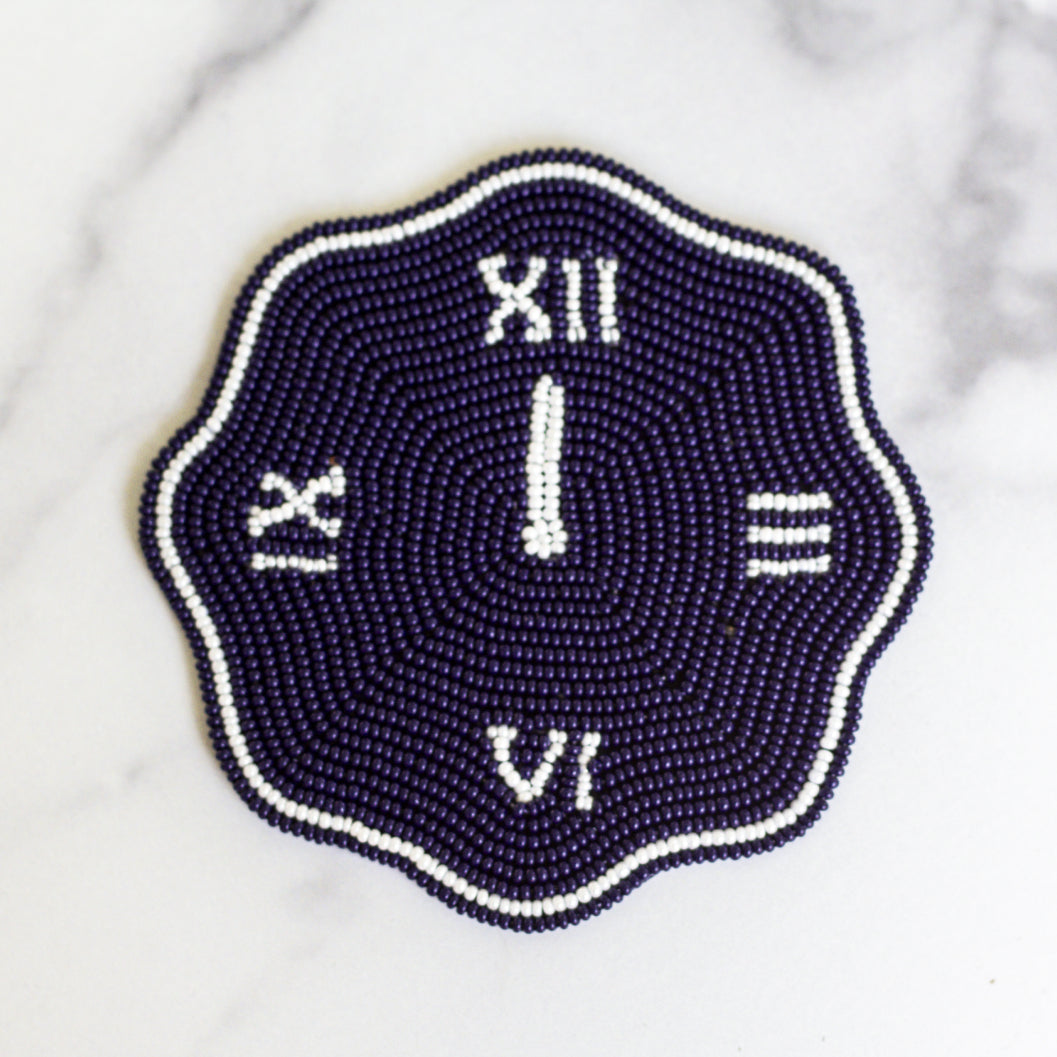 Beloved Ghosts Beaded Coasters, Set of Four