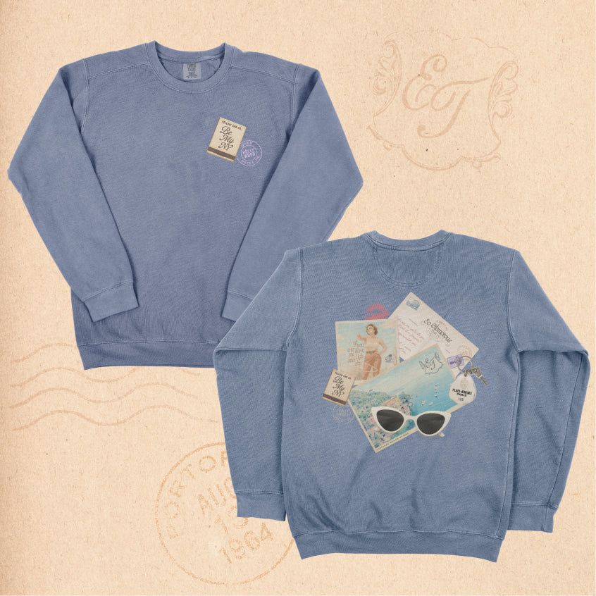 Postcards From Portofino Lightweight Crewneck
