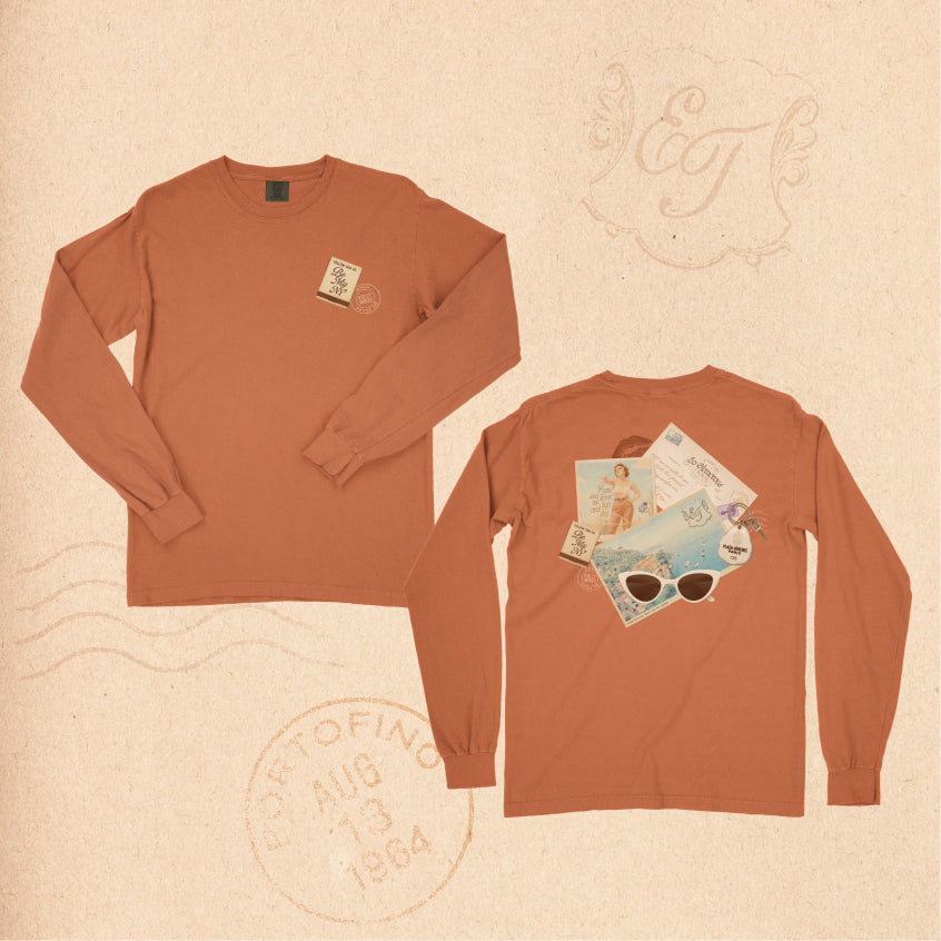 Postcards From Portofino Long Sleeve Tee