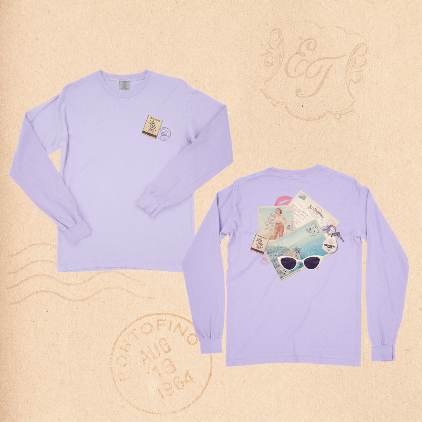 Postcards From Portofino Long Sleeve Tee