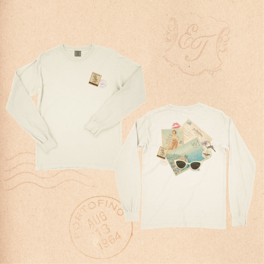 Postcards From Portofino Long Sleeve Tee