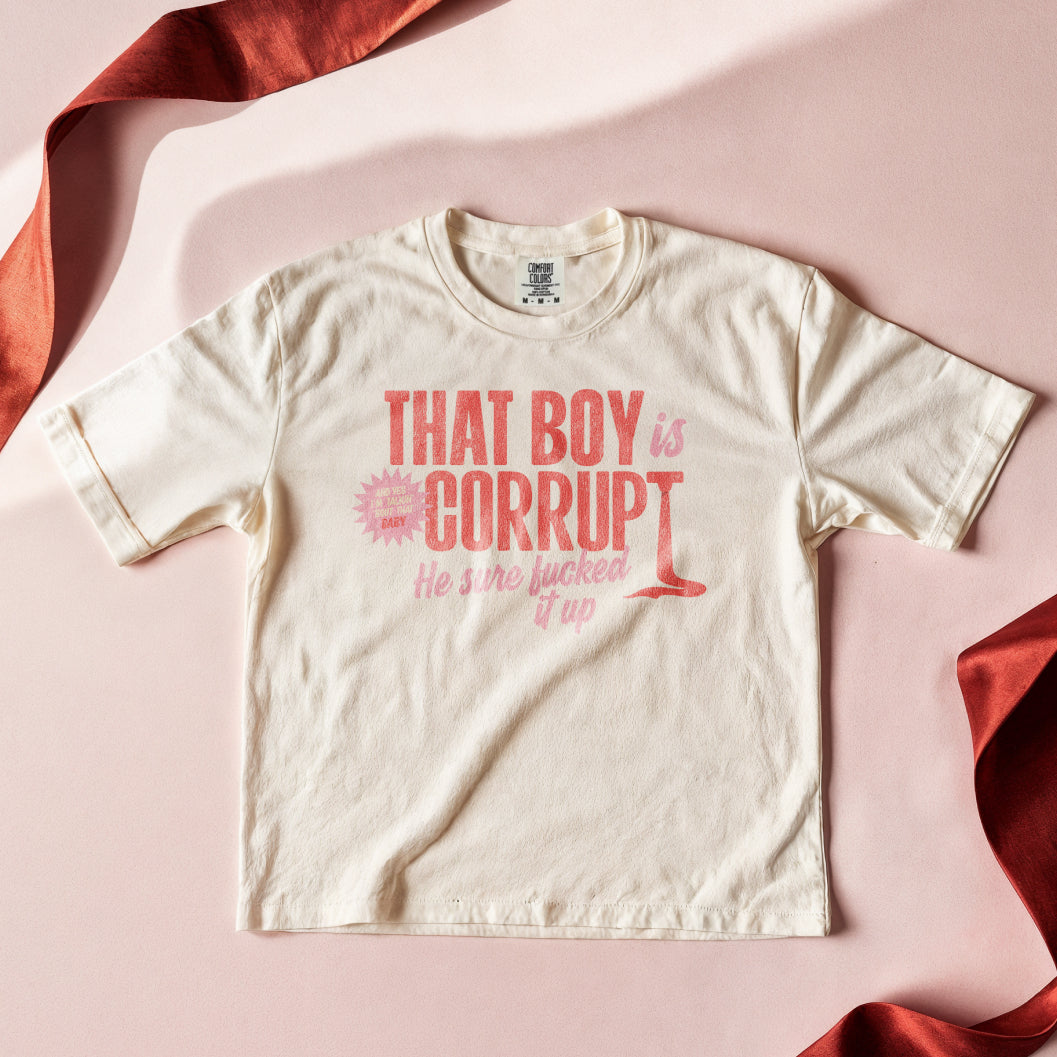 That Boy is Corrupt Crop Top