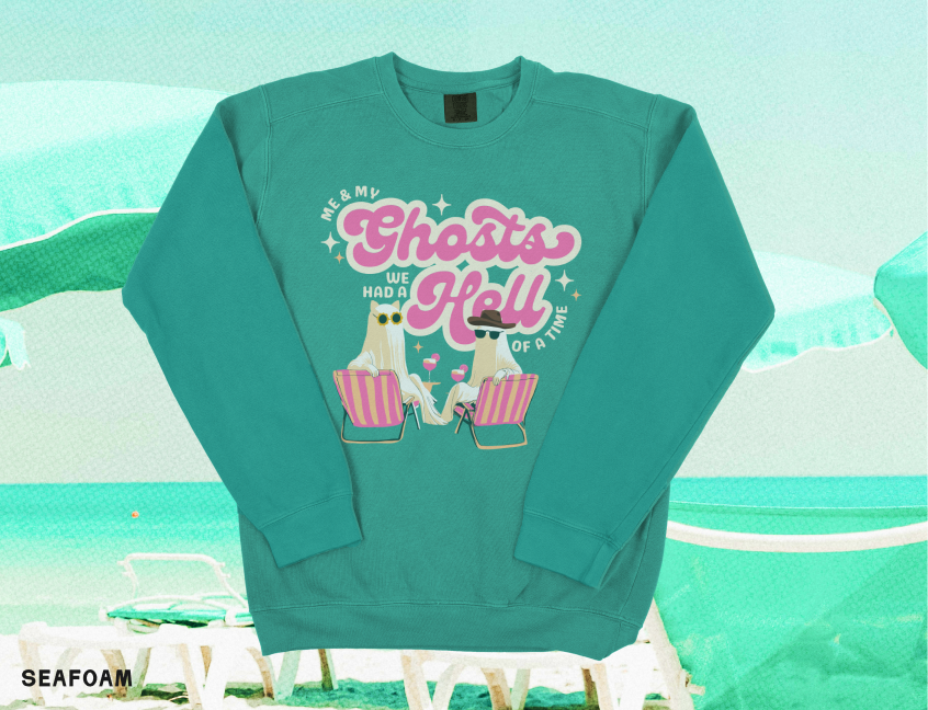 Me and My Ghosts Comfort Colors Crewneck