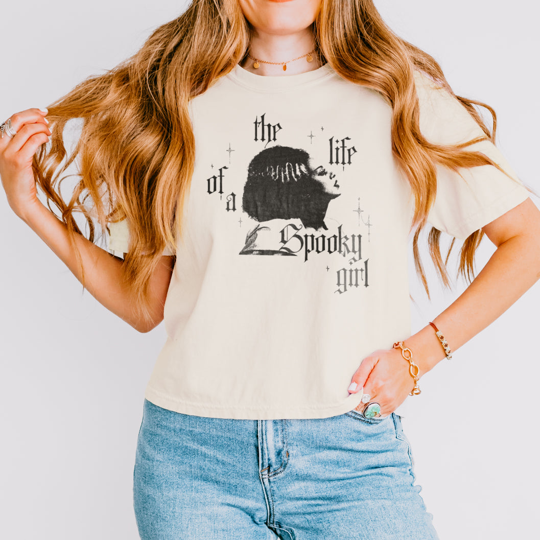 The Life of a Spooky Girl Crop Top