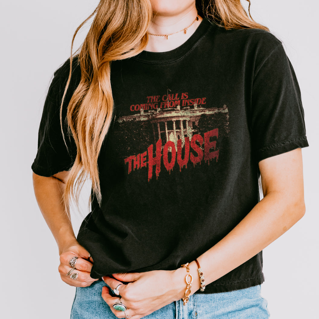 The Call is Coming From Inside the House Crop Top