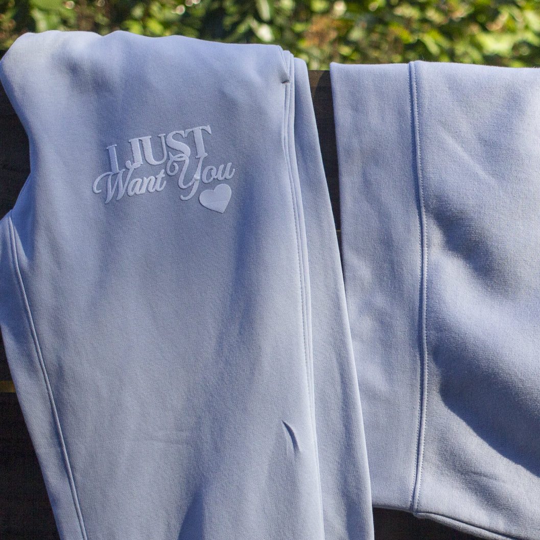I Just Want You Bride Puff Print Sweatpants