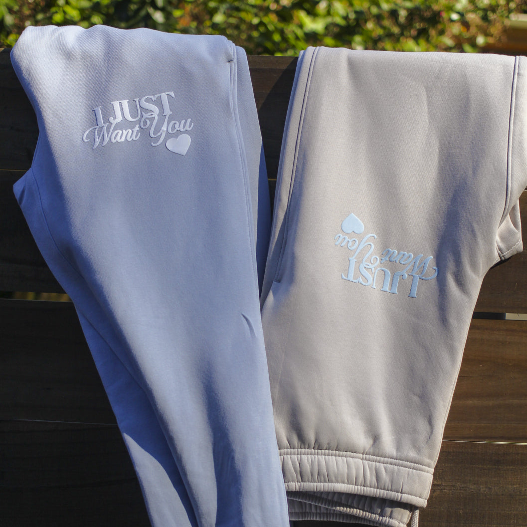 I Just Want You Bride Puff Print Sweatpants