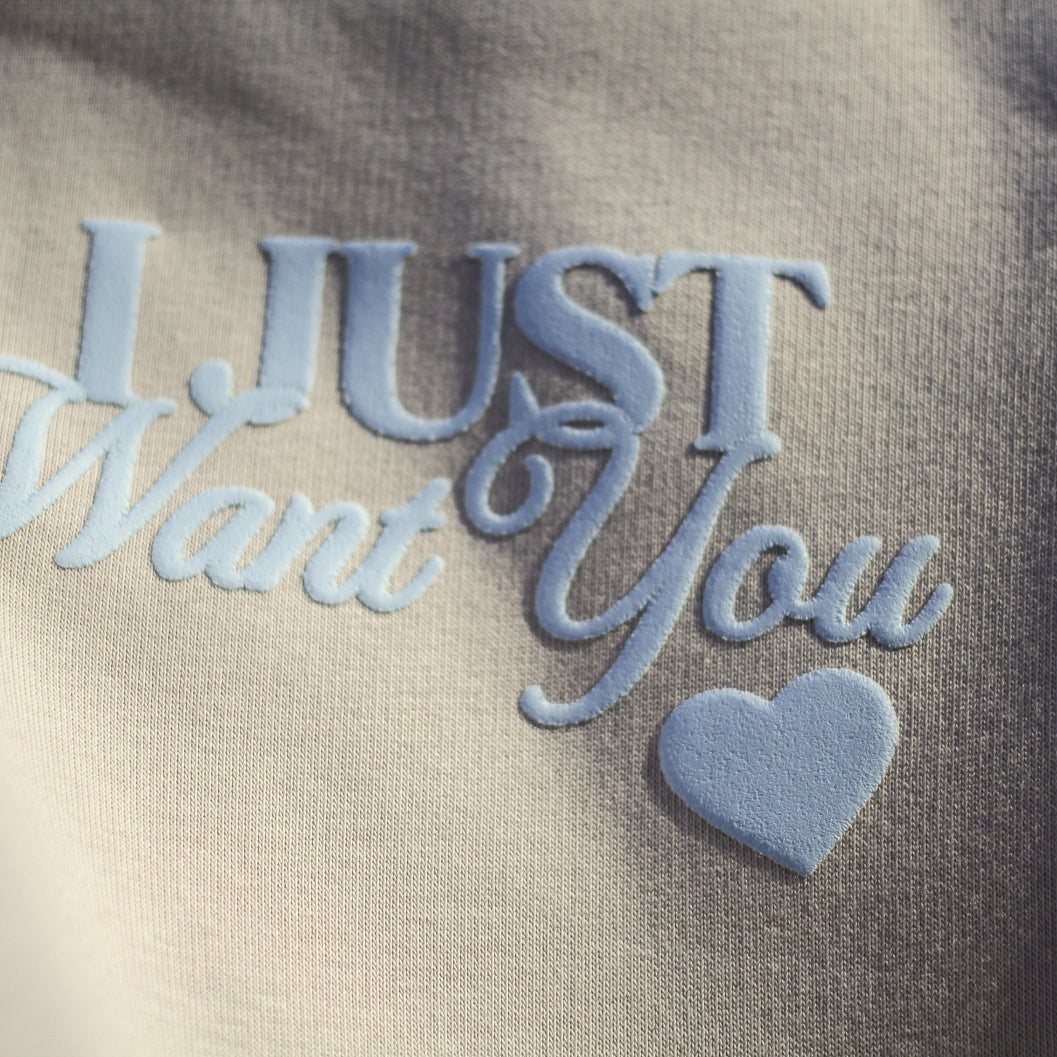 I Just Want You Bride Puff Print Sweatpants
