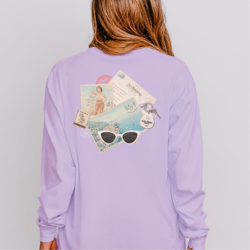 Postcards From Portofino Long Sleeve Tee