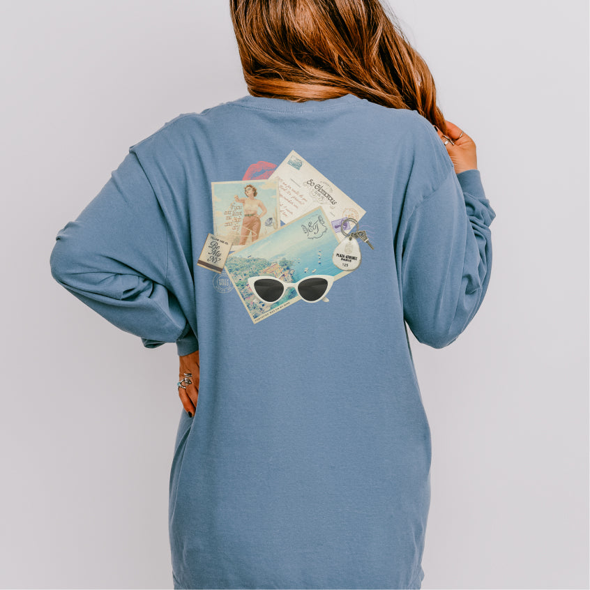 Postcards From Portofino Long Sleeve Tee