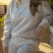 Boss Up, Settle Down Bride Puff Print Crewneck