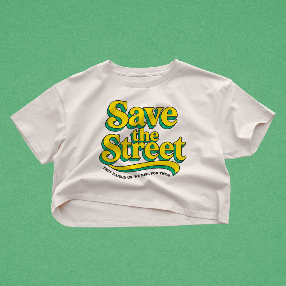 Save The Street Comfort Colors Crop Top