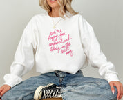 Happy, Free, Confused, and Lonely Crewneck