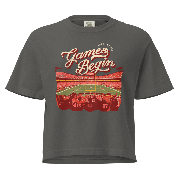 Kansas City Let the Games Begin Crop Top