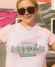 Completely Insufferable Raglan Baby Tee