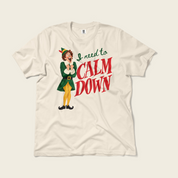 I Need to Calm Down Tee in Ivory