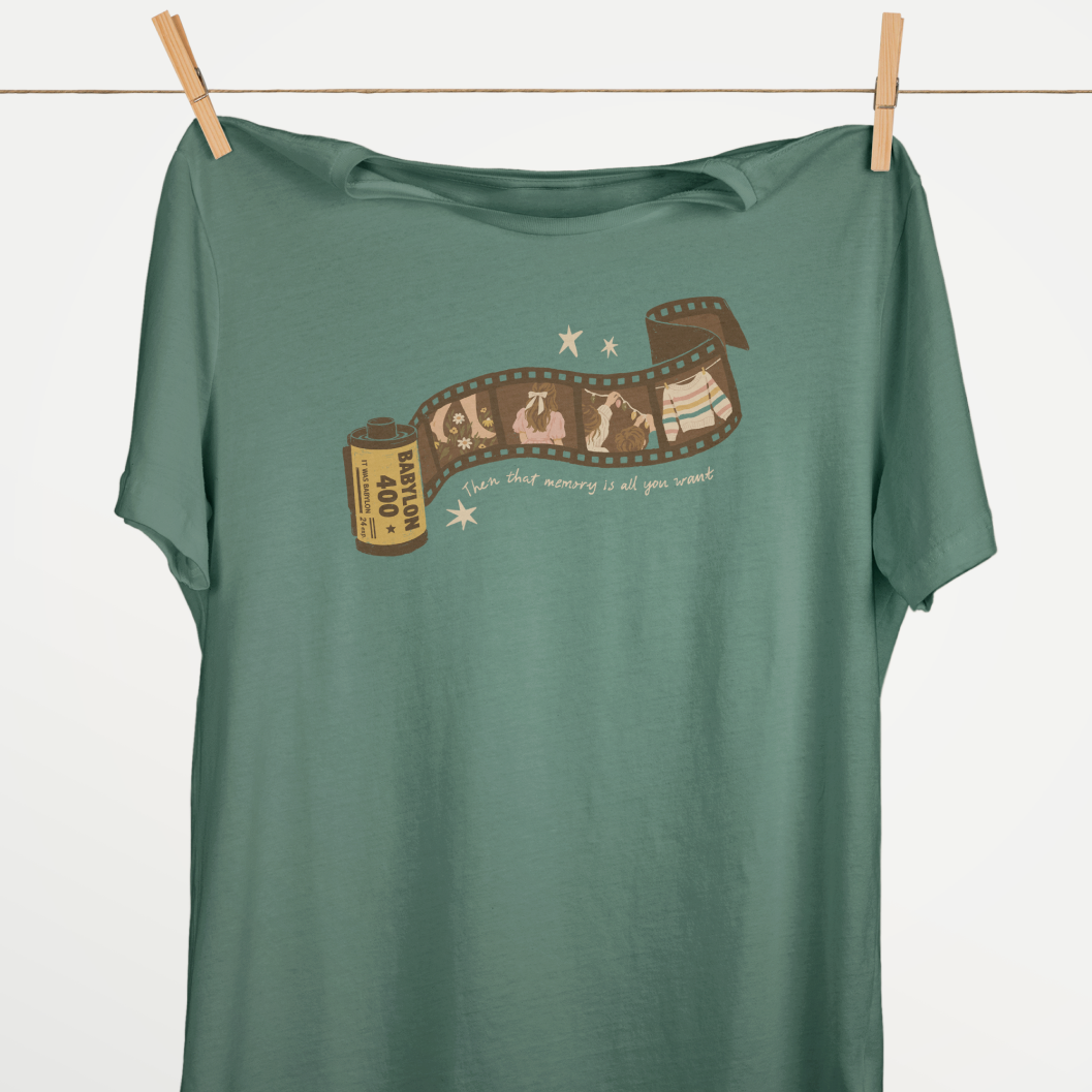 That Memory Is All You Want Tee in Blue Spruce