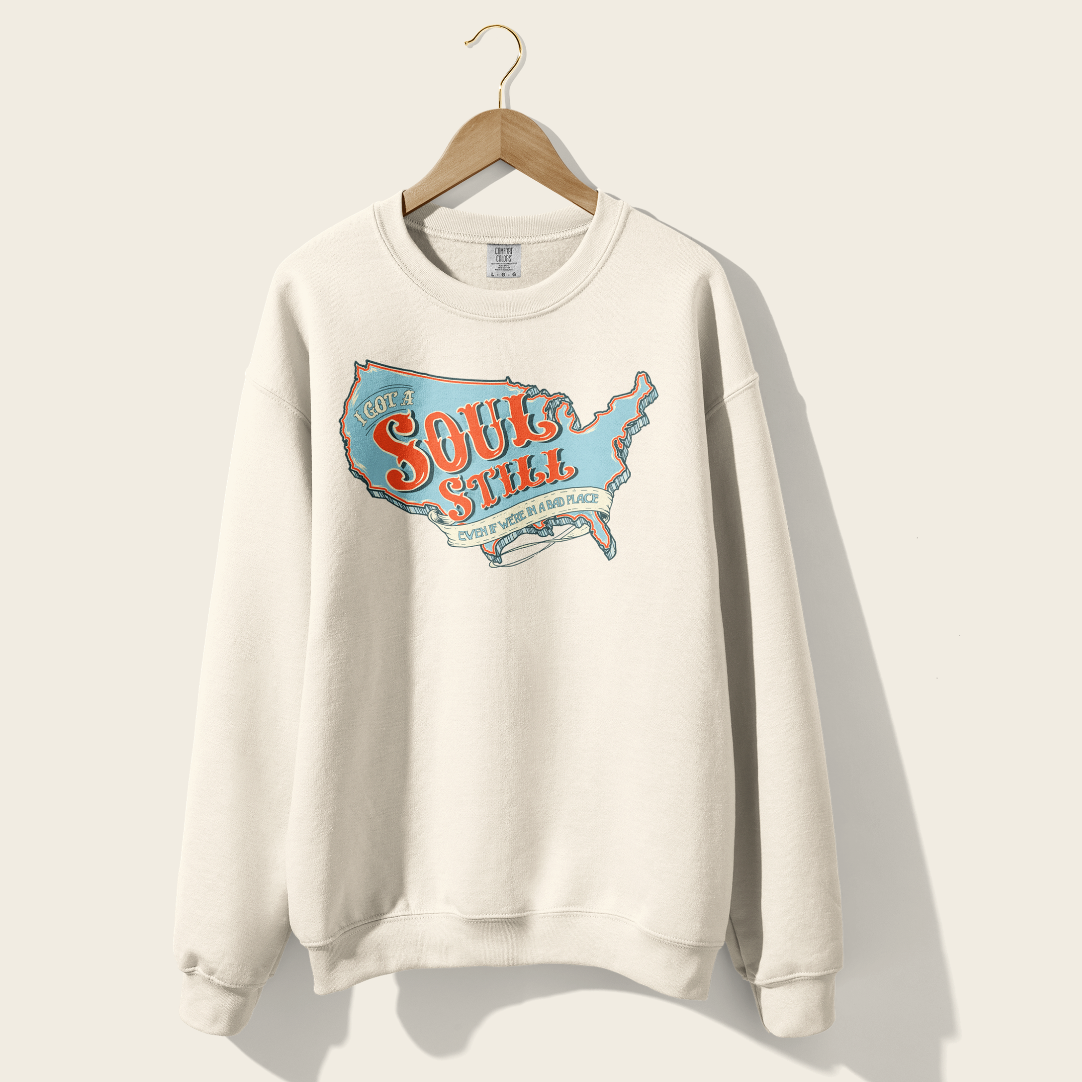 I Got a Soul Still Crewneck in White