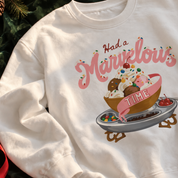 Had a Marvelous Time Sundae Crewneck in White, on model