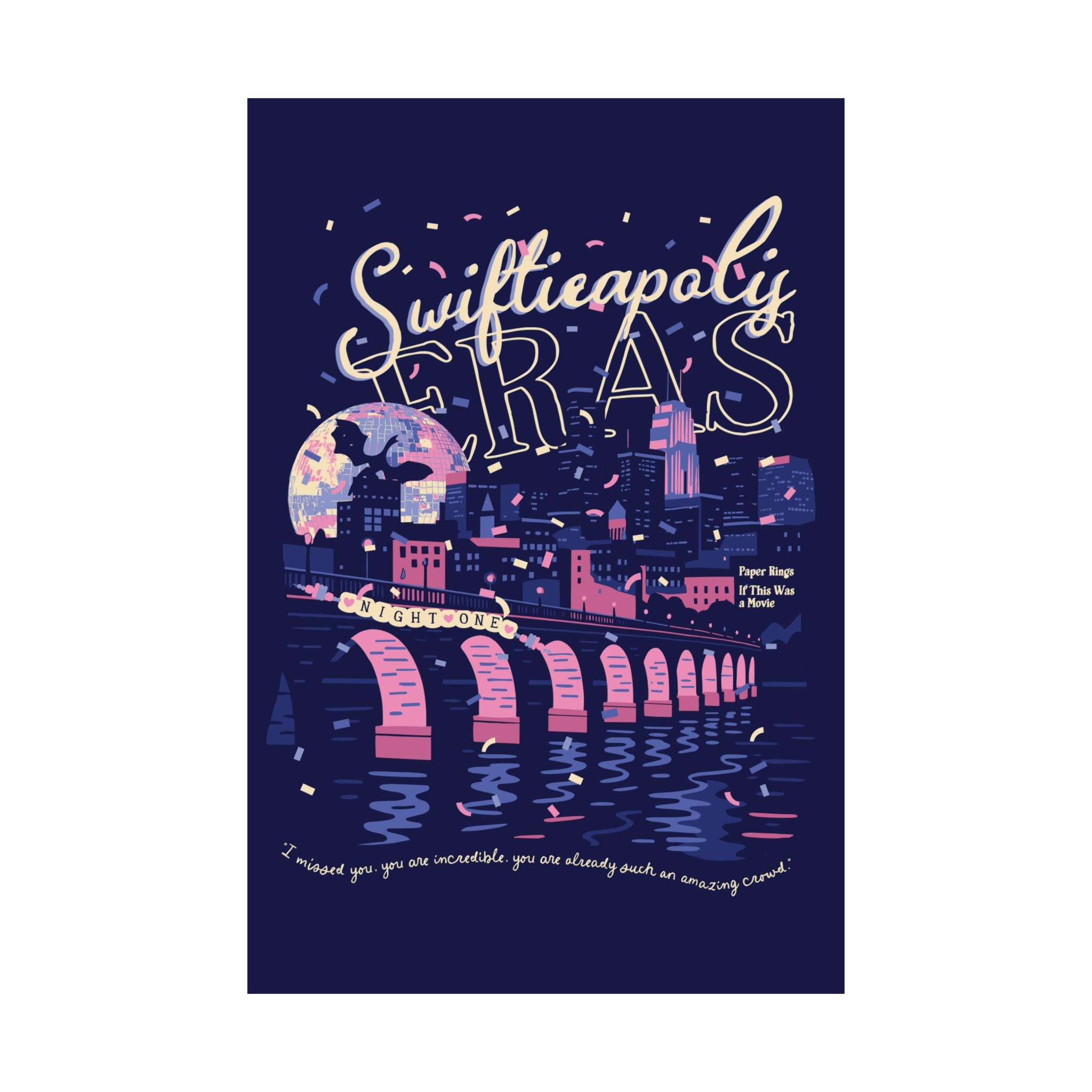 Navy Minneapolis Eras Night One Poster