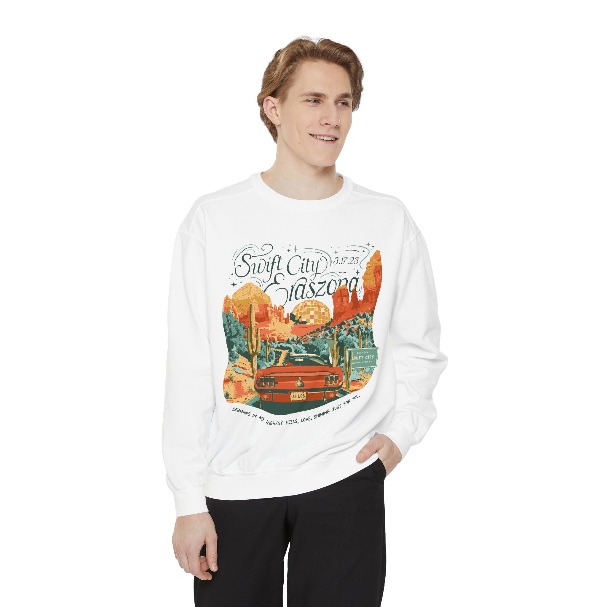 Night One Sedona Drive Eraszona Tour Crewneck