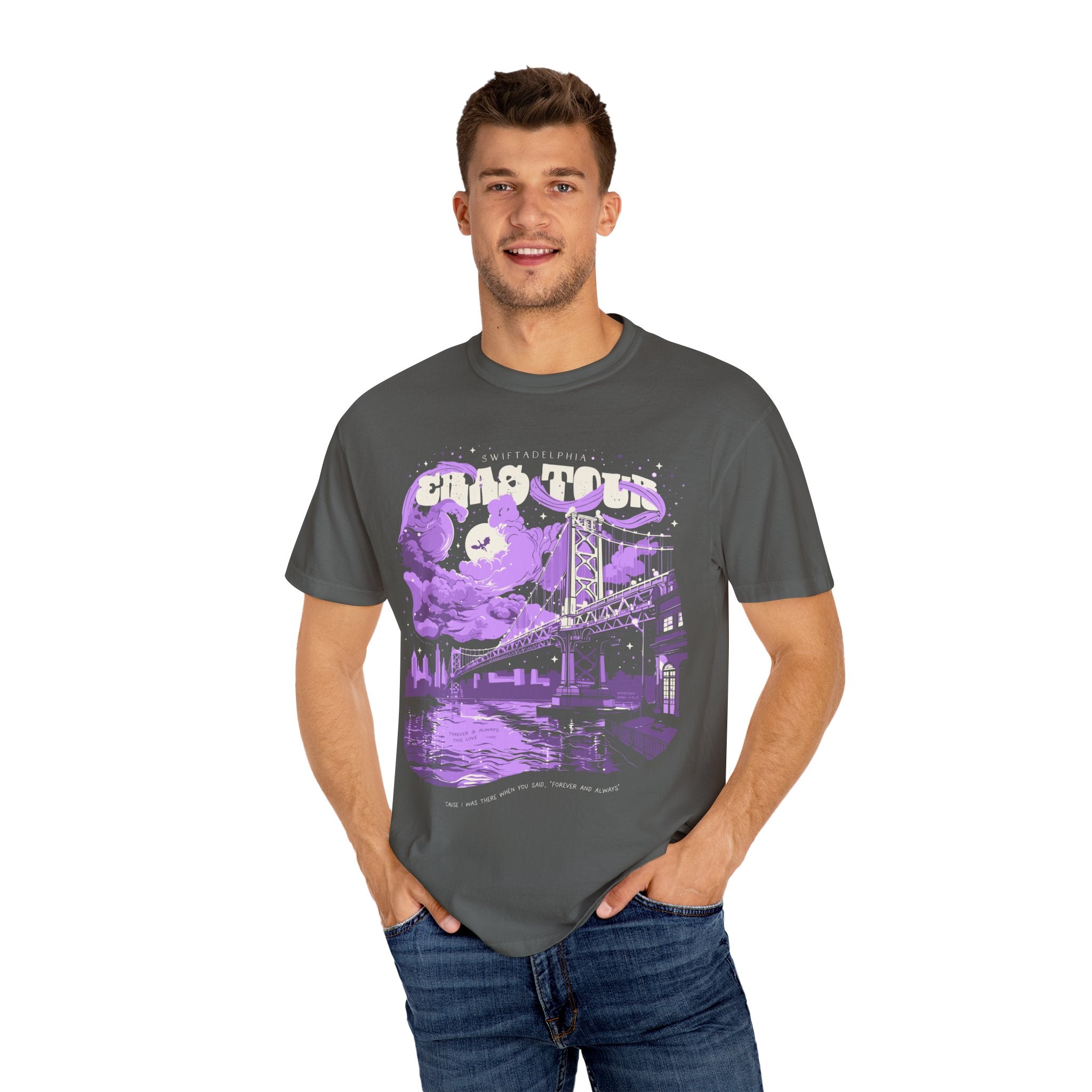 Night Two Swiftadelphia Skyline Single Sided Eras Tour Shirt