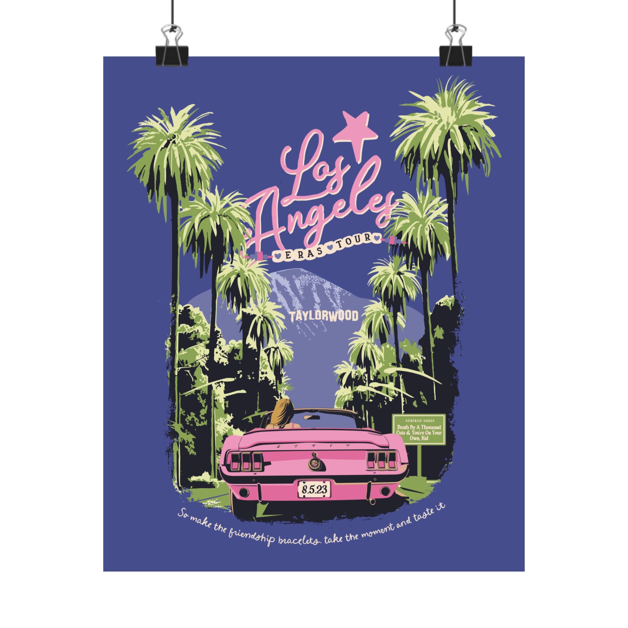 Los Angeles Eras Night Three Taylorwood Poster