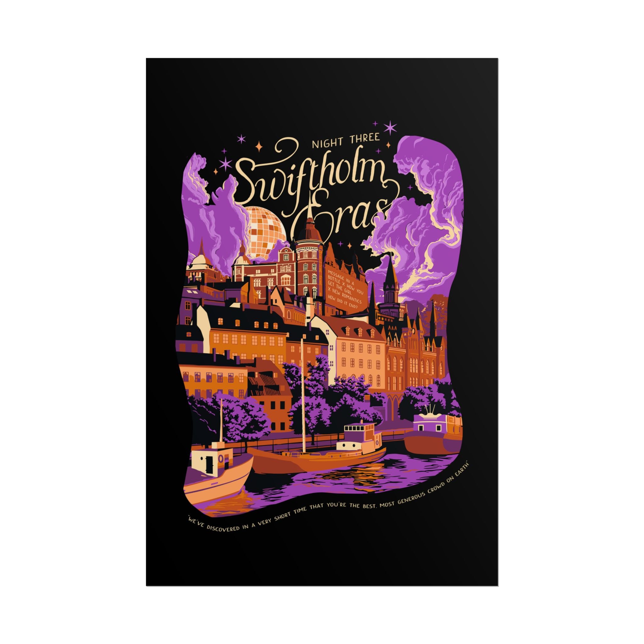 Black Night Three Swiftholm Eras Poster