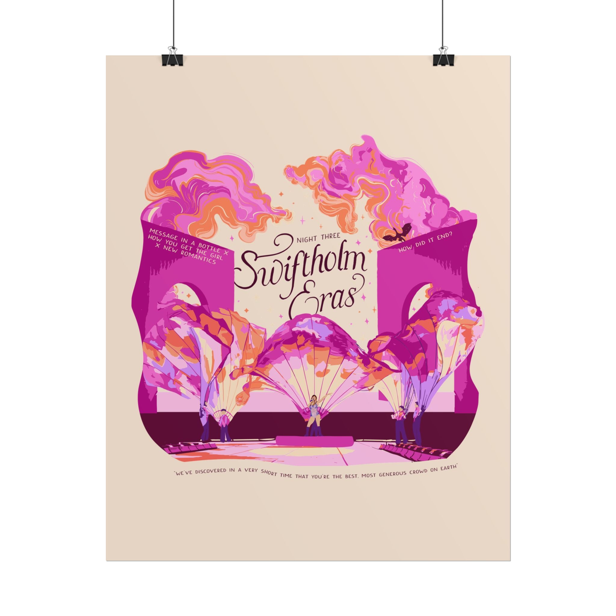 Ivory Night Three Opening Swiftholm Eras Tour Poster