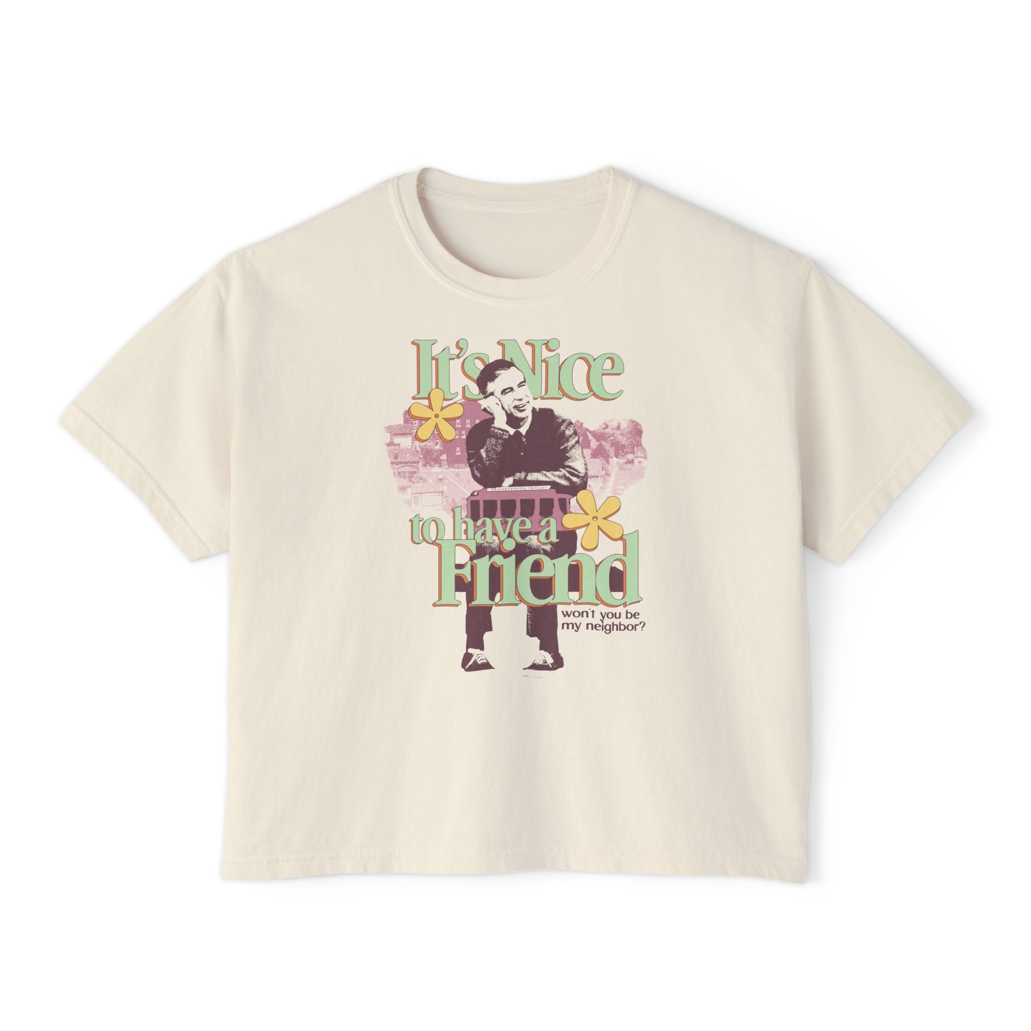 It's Nice To Have a Friend Comfort Colors Crop Top