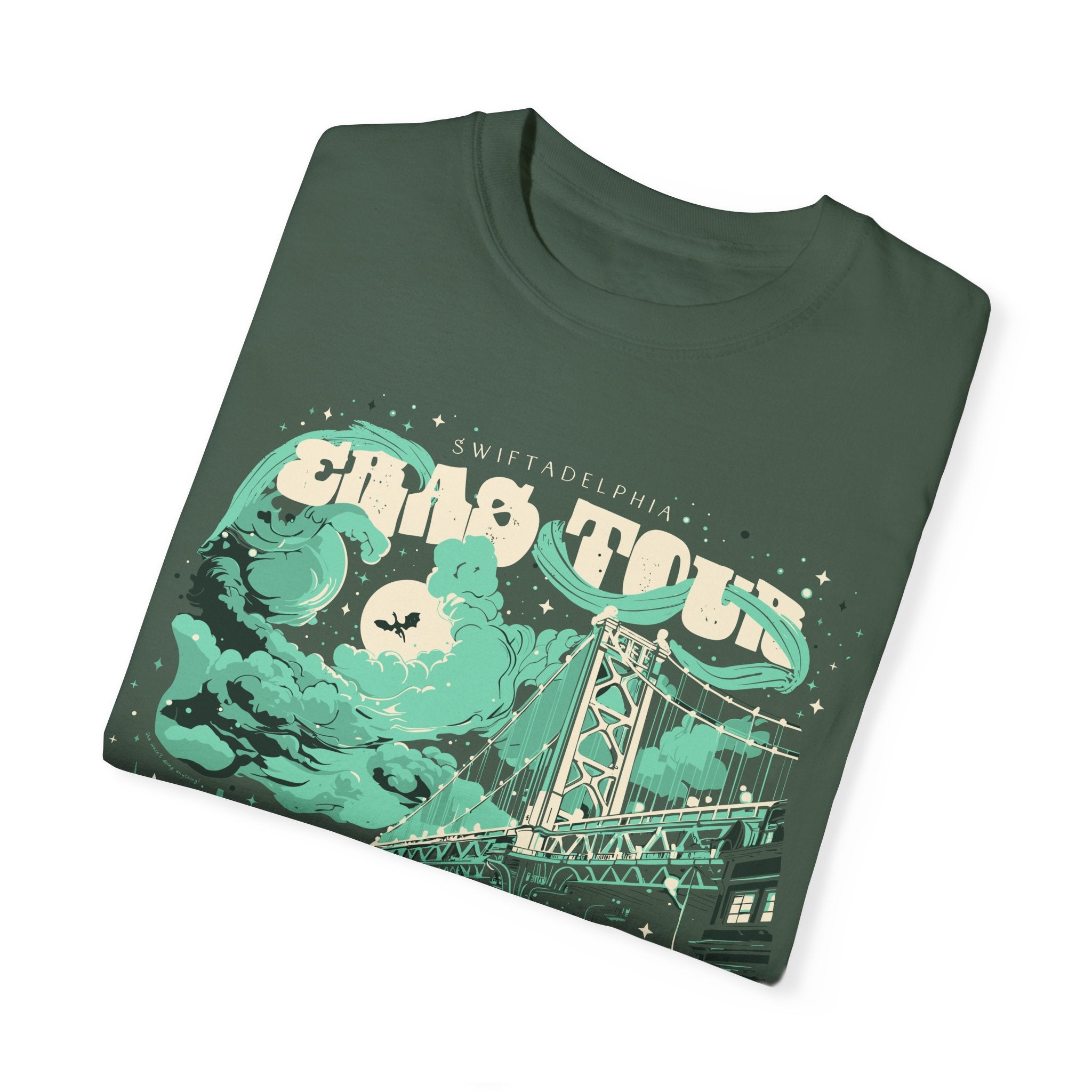 Night Two Swiftadelphia Skyline Single Sided Eras Tour Shirt
