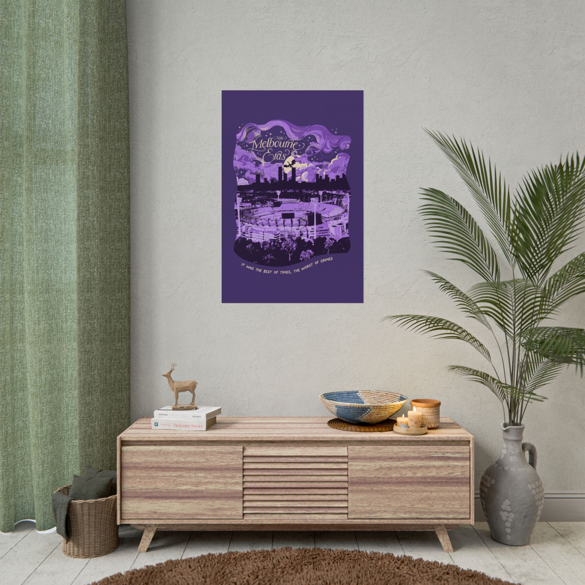 Purple Night Two Melbourne Eras Tour Poster