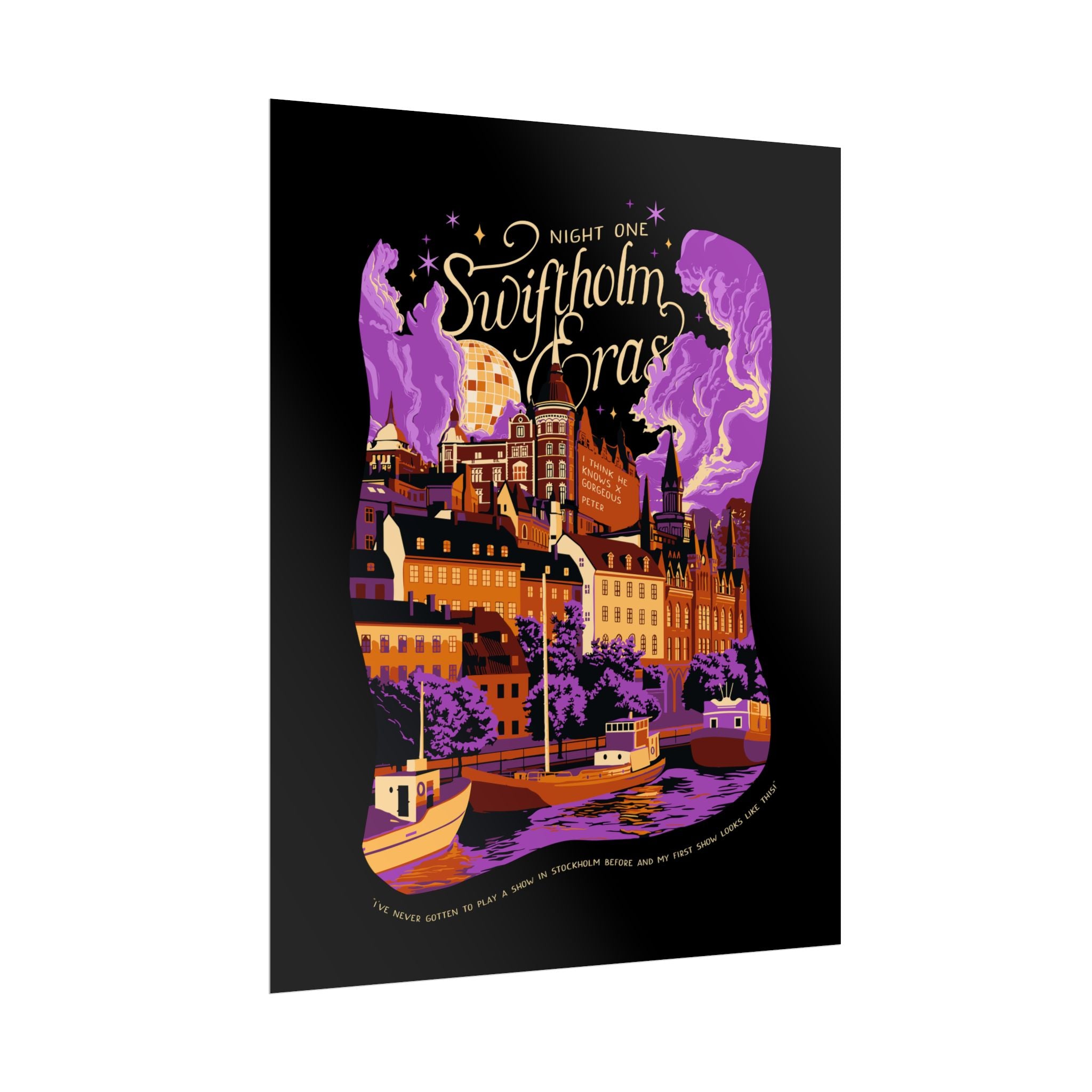 Black Night One Swiftholm Eras Poster