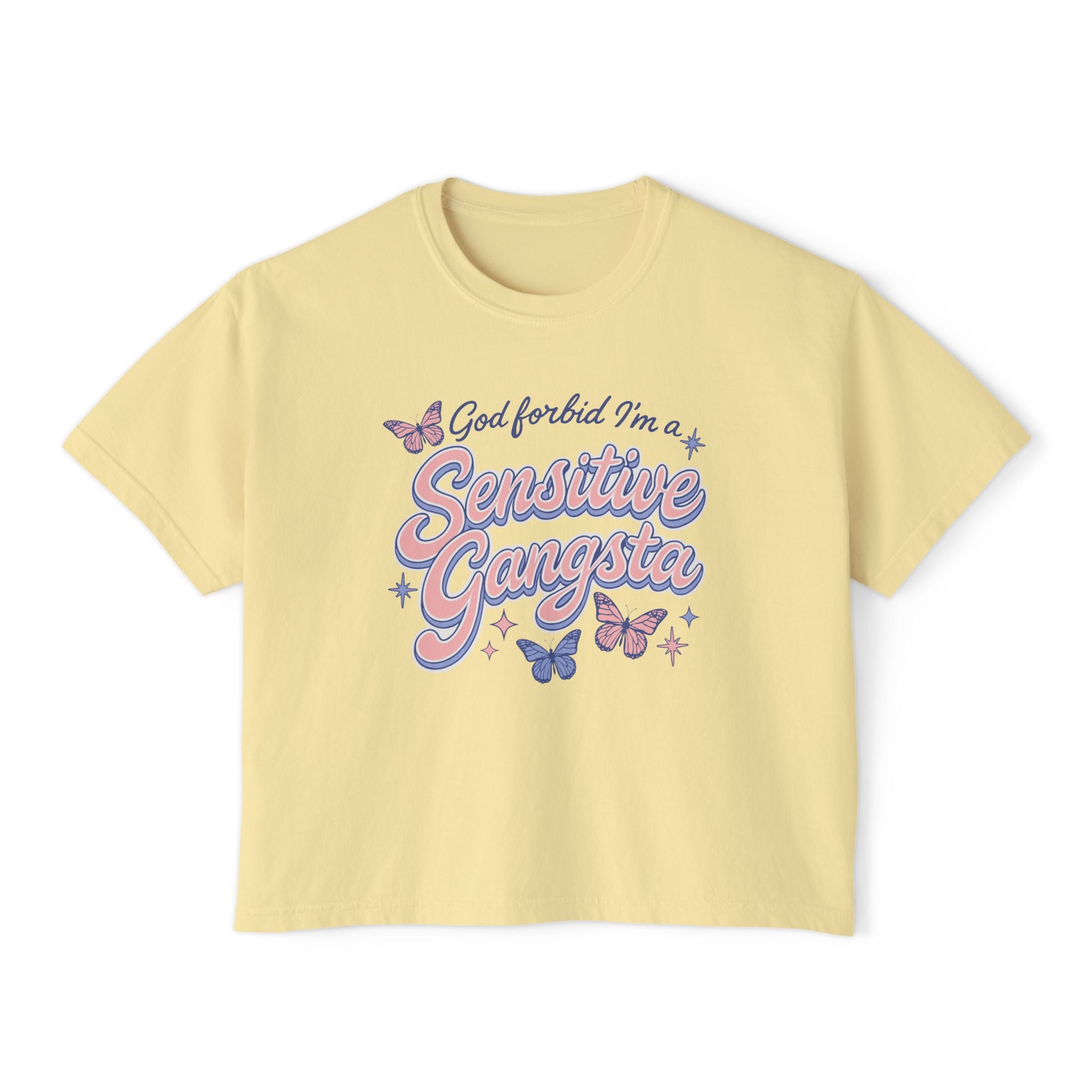 Sensitive Gangsta Crop Top